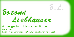 botond liebhauser business card